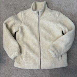 LOFT Cream Fleece Jacket